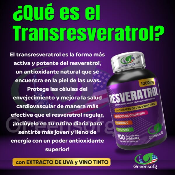 RESVERATROL 1000 MG CON INVIMA - Greensofg - Imagen 4