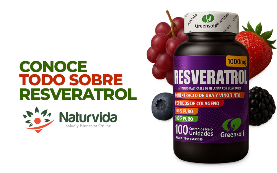 Conoce todo sobre el Resveratrol: el antioxidante natural que frena el envejecimiento.