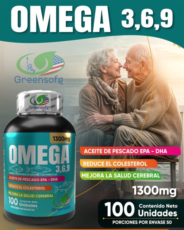 OMEGA 3,6,9 600 MG Greensofg - Imagen 3